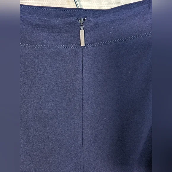 Blue Tibi Ruffle Accent Pencil Skirt - Picture 4 of 7